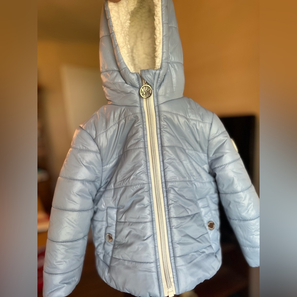 MICHAEL KORS Light Blue Girls Coat 12 Months